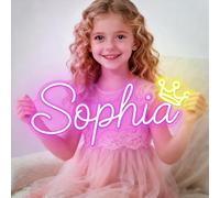 Custom Neon Sign, Personalized Neon Lights Dimmerable for Wedding Birthday Party Bar Coffee Game Room Bedroom Business Name Logo Custom LED Sign for Wall Decor (Optional 8" to 48")