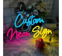 Custom Neon Signs, Customizable LED Neon Light Sign for Wall Decor Wedding Birthday Gifts, Personalized Name Sign for Bar Shop Business