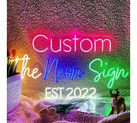 Custom Neon Signs, Personalised Led Lights Sign Customizable for Wall Decor Wedding Birthday Party Bedroom Bar Shop Name Logo Gift Neon Lights