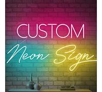 Custom Neon Signs,Personalized Large LED Neon Signs, Personalized Name Neon Lights Sign for Wall Decor Bedroom Wedding Birthday Party Bachelorette Party Bar Shop Logo Decorations Birthday Gift