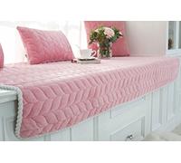 Custom Non-Slip Velvet Bay Window Cushion Pad Soft Crystal Cover for Window Seat Bench Cushion for Home Decor Living Room & Bedroom Comfort.