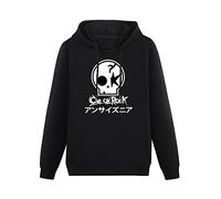 Custom One Ok Rock Logo Mens Hoodie Casual Long Sleeve Plain Drawstring Tops with Pockets Size L Black