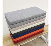 Custom Outdoor Garden Bench Cushion - Light Gray Rectangular Seat Pad 150 x 50 x 5 cm Perfect for Indoor & Outdoor Use Comfortable & Padding for All Benches