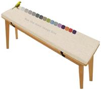 Custom Outdoor Indoor Bench Cush High-De 50D Foam Mat for Garden Swing Sofa 1/2/3 Seater Dark Gray 190x35 cm Perfect for Terrace and Patio