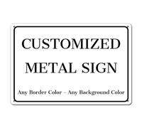 Custom Outdoor Metal Sign - 12 x 8 Personalized Aluminum Rust-Proof Entrance, Garden, Hazard, Intersection, Parking, and Decorative Signs