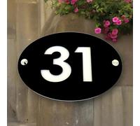 Custom Oval House Number Signs/Plaques for Yards, Garages, Front of House, Fences