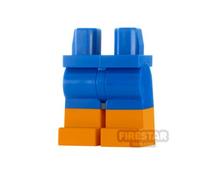 Custom Painted Legs Blue with Orange Boots BLUE