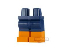 Custom Painted Legs Dark Blue with Orange Boots DARK BLUE