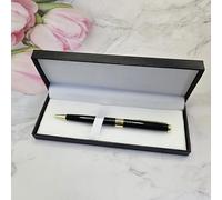 Custom pen personalised Pens, Free velvet pen case, Group Gift, for Teacher, Friends, Student, Faimily, Wedding, Business, Baby shower (z Black Business Pen（with gift box)）