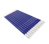 Custom Personalised 12 HB Blue Pencil and rubber with Wallet, silver name, Back To School, birthdays, Stoking Filler.