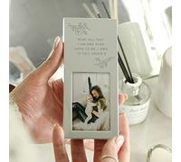 Custom Personalised Any Message 2x3 2 x 3 Silver Finish Photo Frame