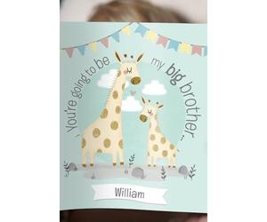 Custom Personalised Big Brother Story Book. Ideal for new baby's arrival