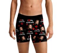 Custom personalised Boxers with Face funny printed Personalised Underwear for Men soft and comfortable Customized Valentine's Day gifts for Boyfriend Husband