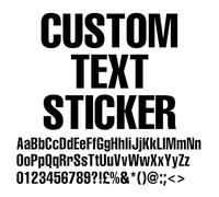 Custom Personalised Car Sticker Window Van Vinyl Lettering Decal Stickers | 20cm-125cm | HLVCOMP