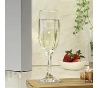 Custom Personalised Engraved Bride Champagne Flute Glass with Box. Ideal for Weddings.