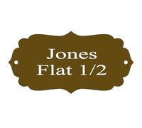 [Custom] Personalised Engraved Copper Plated Stainless Steel Door Name Plate Selection Of Sizes/Shapes Memorial Plate Bench Plaque Door Plate (PLT100 100mm x 50mm)