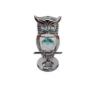 [Custom] Personalised Engraved Crystocraft Owl Ornament With Aqua Marine Ideal For Birthday Mothers Day Christmas Wedding/ Anniversary/ Birthday/ Retirement