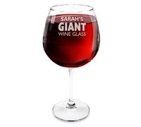 Custom Personalised Engraved Giant Wine Glass. Great for Birthdays.