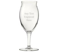 [Custom] Personalised Engraved Stout & Porter Craft Glass 14.5oz (41cl) Birthday Wedding Anniversary Christmas Retirement (Glass & Silk Box)