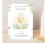 Custom Personalised First Holy Communion Greeting Card - Communion, Godchild, First Holy