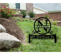 Custom Personalised Garden Sign & House Number Plaques - Outdoor Metal Decor for Front Door, Garden Signs & Plaques, Ideal Gardening Gifts for Women