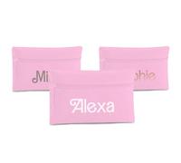 Custom Personalised Girls Pencil Case Cute Aesthetic Pencil Bag Fashion Inspired Name Print School Stationery Pouch Makeup Storage Zip Travel Case Gift