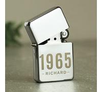 Custom Personalised Name & Date Petrol Lighter. Laser Engraved. For Weddings, Birthdays, Father's Day, Anniversary, Christmas