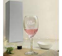 Custom Personalised Name Only Engraved Wine Glass