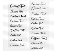 Custom Personalised Name Vinyl Sticker with Fancy Font Custom Text for Sentence | Waterproof Decals for Bottles, Tumblers, Weddings, Glass, Gifts | Fonts & Colour Options
