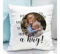Custom Personalised Need A Hug Photo Upload Any Occasion Cushion and insert/Pillow. Great for Christmas, Birthdays, Friends, Mother's Day, Father's Day