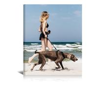 Custom Personalised Photo Prints on Canvas Wall Art for Family Baby Pets Picture Print, Customised Gifts for Women Men Birthday Decor, A1 A2 A3 A4, 40x50cm (16x20in)