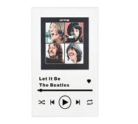 Custom Personalised Photo Spotify Plaque Personalised Acrylic Song Album Cover,Customised Spotify Music,Spotify Plaque (Black Text,10 X 15 cm)