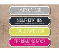 Custom Personalised Plaque Sign, Aluminium, Customisable Colour, Any Text, Handmade Wall Décor