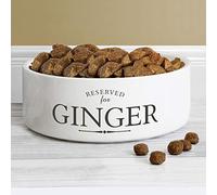 Custom Personalised Reserved For 14cm Medium White Pet Bowl