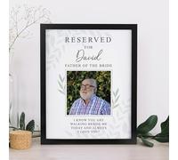 Custom Personalised Reserved For Photo Upload Black Poster Frame - Framed Print, Memorial, Wedding, Loved ones