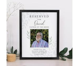 Custom Personalised Reserved For Photo Upload Black Poster Frame - Framed Print, Memorial, Wedding, Loved ones