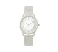 Custom Personalised Silver with Mesh Style Strap Watch - Unisex, Birthday, Anniversary, Wedding, Retirement