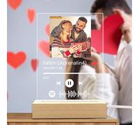 Custom Personalised Spotify Plaque Photo Acrylic Song Album Cover, Customised Spotify Music Plaque Frame Decorative Signs Music Plaques