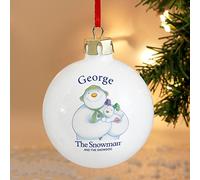 Custom Personalised The Snowman and the Snowdog Bauble