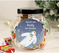 Custom Personalised The Snowman Magical Adventure Sweet Jar - 250g Christmas Treat