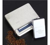 Custom Personalised Tobacco Rolling Tin and Silver Lighter Set. Ideal for Fathers Day, Christmas and Birthdays.