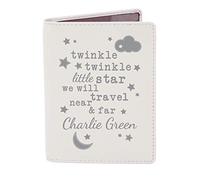 Custom Personalised Twinkle Twinkle Cream Passport Holder - Holiday, Vacation, Luggage, Baby, Kids