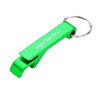 Custom Personalized Bottle Opener Keychain Bulk Engraved with Logo Text for Men Women, Customized Metal Aluminum Bottle Opener Keychains Wedding Party Gifts, 1PCS