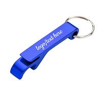 Custom Personalized Bottle Opener Keychain Bulk Engraved with Logo Text for Men Women, Customized Metal Aluminum Bottle Opener Keychains Wedding Party Gifts, 1PCS