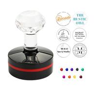 Custom Personalized Business Stamps - Customized Circular Logo Stamps, Round 9-Color Rubber Stamps, QR Code Upload