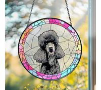 Custom Personalized Glass Suncatcher - Pet Memorial Decoration with Cat and Dog Portraits, Sunflower Decor, DIY Suncatcher Kit, Stained Glass Ornaments for Window Decor and Crystal Rainbow Maker