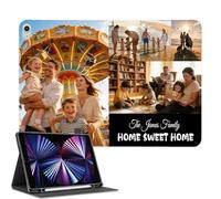 Custom Personalized Tablet Case with Pencil Holder, Custom Image Photo Tablet Case For All Tablet Models 10,9,8,7,6 Air 11 Pro 12.9 13 inch Mini, Includes Tempered Glass Screen Protector
