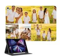 Custom Personalized Tablet Case with Pencil Holder, Custom Image Photo Tablet Case For All Tablet Models 10,9,8,7,6 Air 11 Pro 12.9 13 inch Mini, Includes Tempered Glass Screen Protector