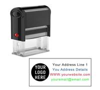 Custom Personalized Text Self-Inking Stamp Up to 4 Lines of Personalized Text with Clear, Consistent Impressions for Business, Office, Teacher, Address & Daily Use