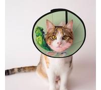 Custom Pet cones - Unique Design Cat & Dog Cone, Collar for Post-Surgery Recovery, Adjustable Neck Cute anthropomorphic rabbit M